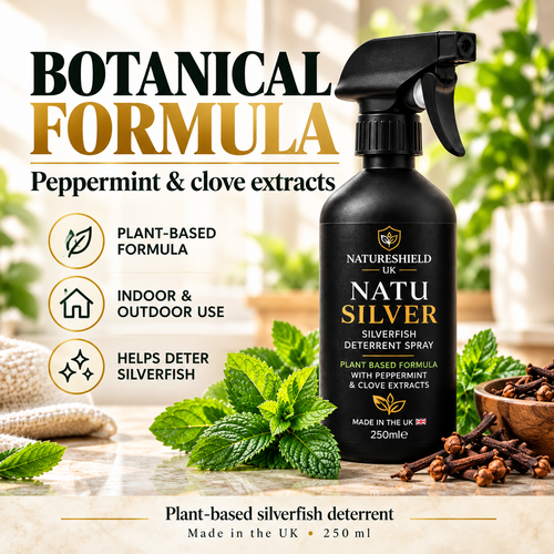 NatuSilver – Natural Silverfish Deterrent Spray | 250 ml