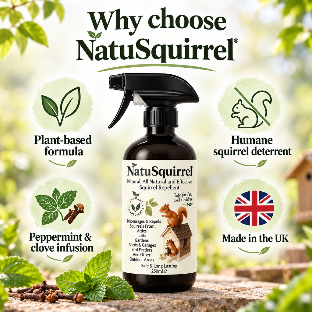 NatuSquirrel – Natural Squirrel Repellent Spray, 250 ml